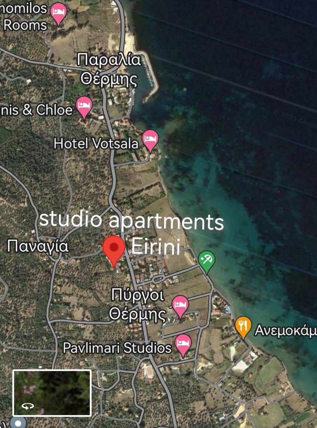 Studio Apartments Eirini Pyrgi Thermis Eksteriør bilde